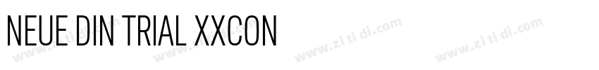 NEUE DIN TRIAL XXCON字体转换